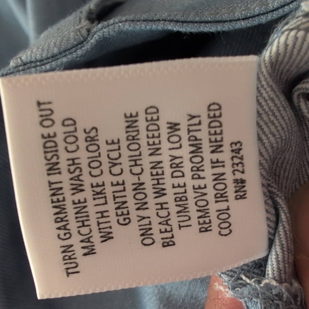 New York & Company Light Blue Wide Leg Pants - Picture 6 of 6